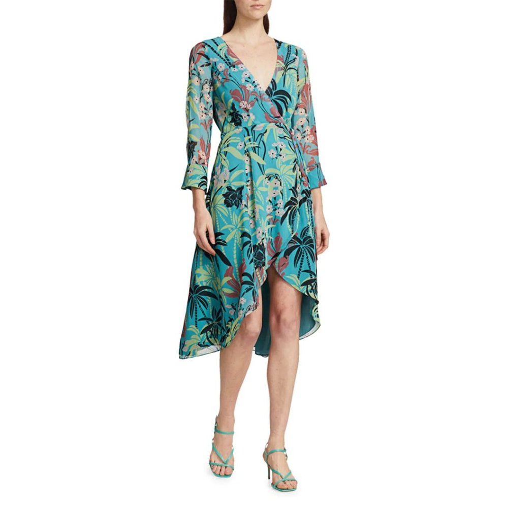 Bailey 44 Floral High-Low Wrap Dress